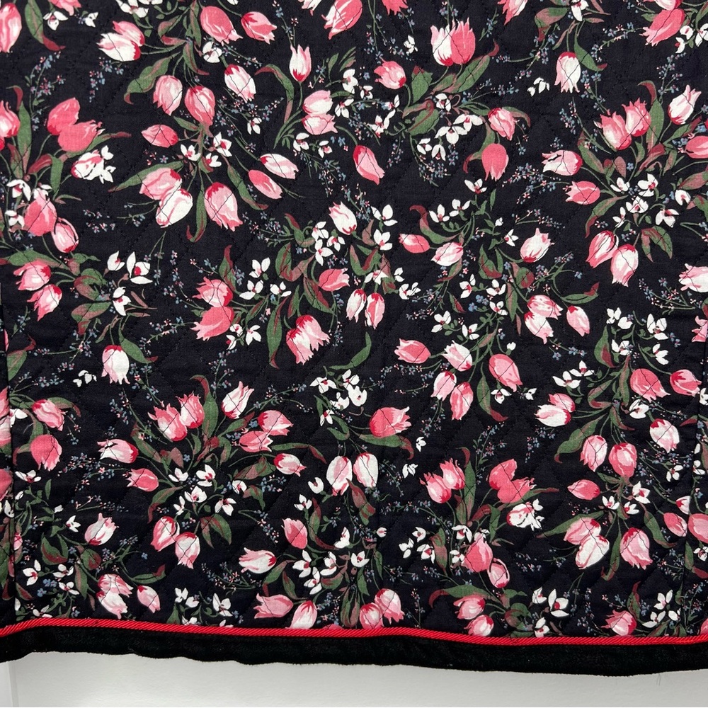 Vintage Y2K Boxy Quilted Boston Traveler Floral Women's Blazer Sz Med / Large - Picture 8 of 10